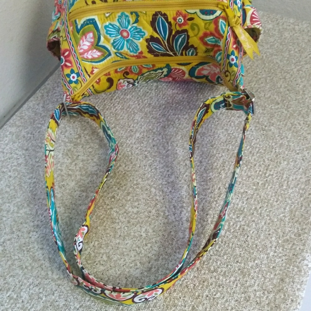 Vera Bradley Green Floral Quilted Bag - Picture 2 of 7